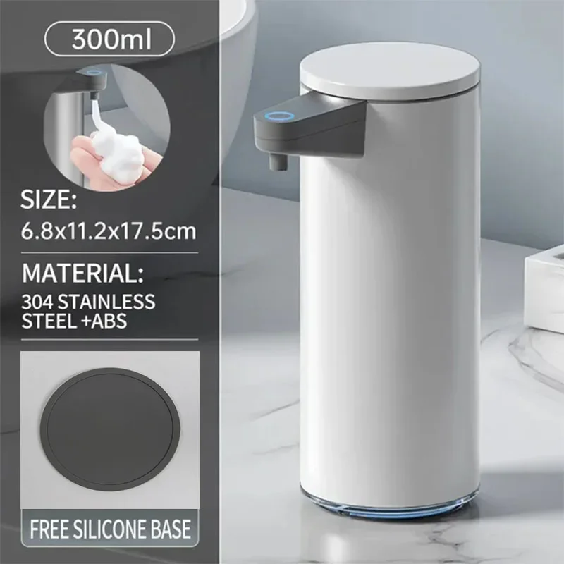 

Foam Soap Dispenser Automatic Electric Induction Infrared Machine Liquid Dispenser Stainless Steel Foam Machine For Bathroom