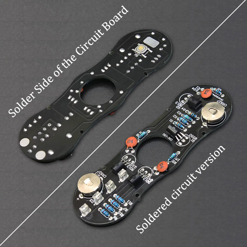 DIY LED Fidget Top Electronic Kit Soldering Project Practice Solder Assembly DIY Electronic Kit Component Colour Light