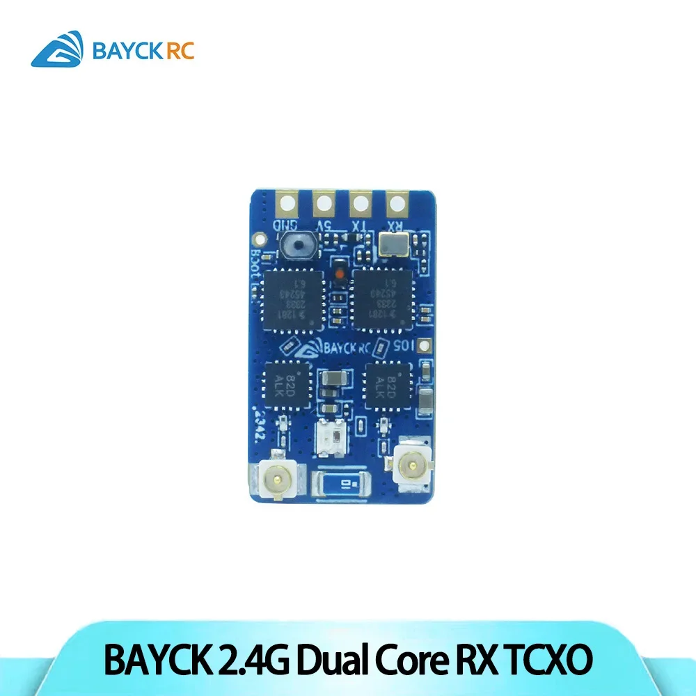 BAYCK 2.4G ELRS Dual Core ตัวรับสัญญาณ ExpressLRS RX Dual 90/150 มม.T ประเภทเสาอากาศสําหรับ FPV Freestyle Racing Drone