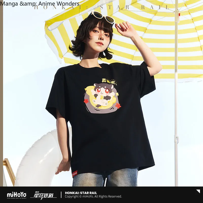 

Halloween Cosplay Xmas Gift Birthday Game Honkai: Star Rail Series Short Sleeved Summer T-shirt Fans Gifts Official MiHoYo