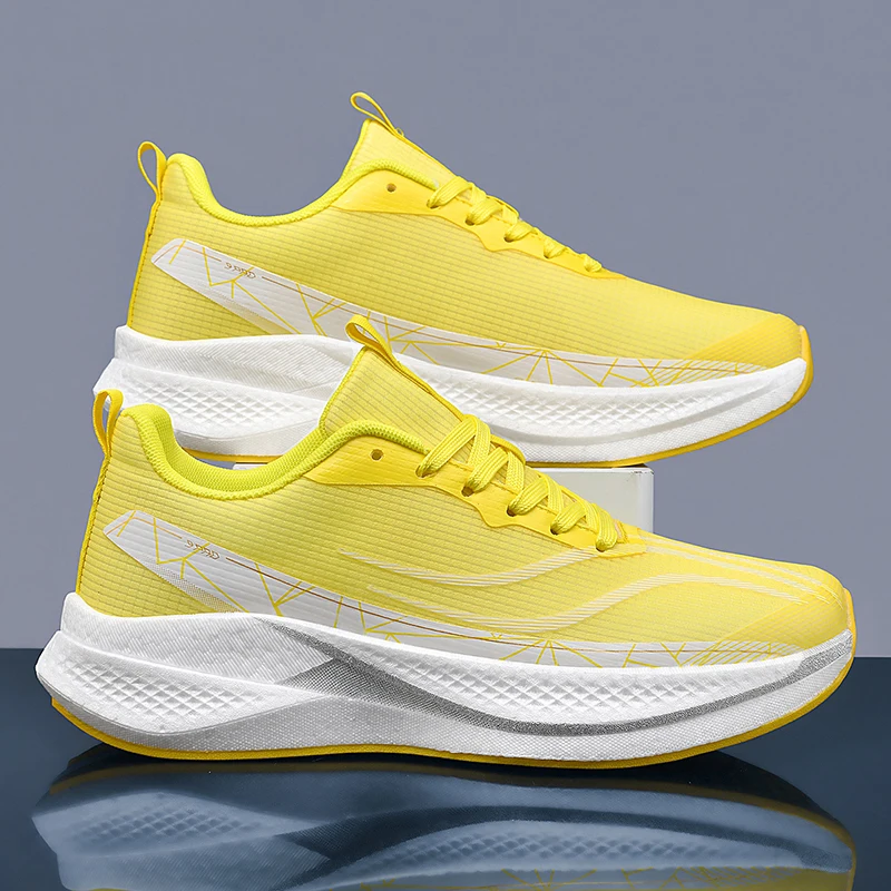Men Running Shoes Carbon Plate Marathon Speciality Sports Breathable Lightweight Women's Comfortable Nonskid Leisure Sneakers