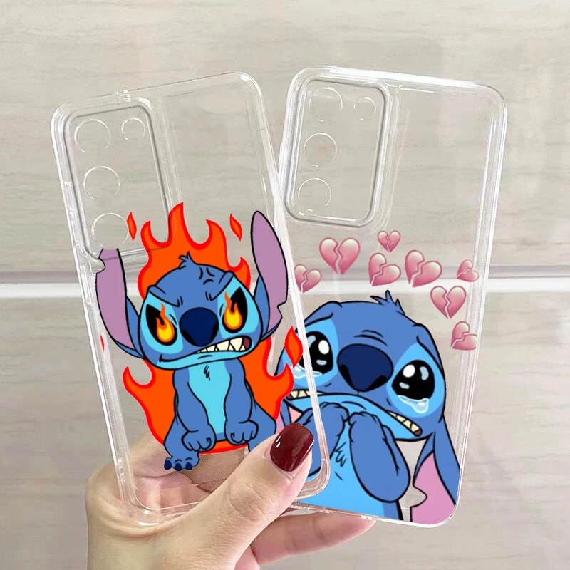 

Disney Art Stitch For Samsung A53 A52 A54 A13 A12 A32 A71 A33 A73 A72 A51 A23 A21S 5G Transparent Phone Case