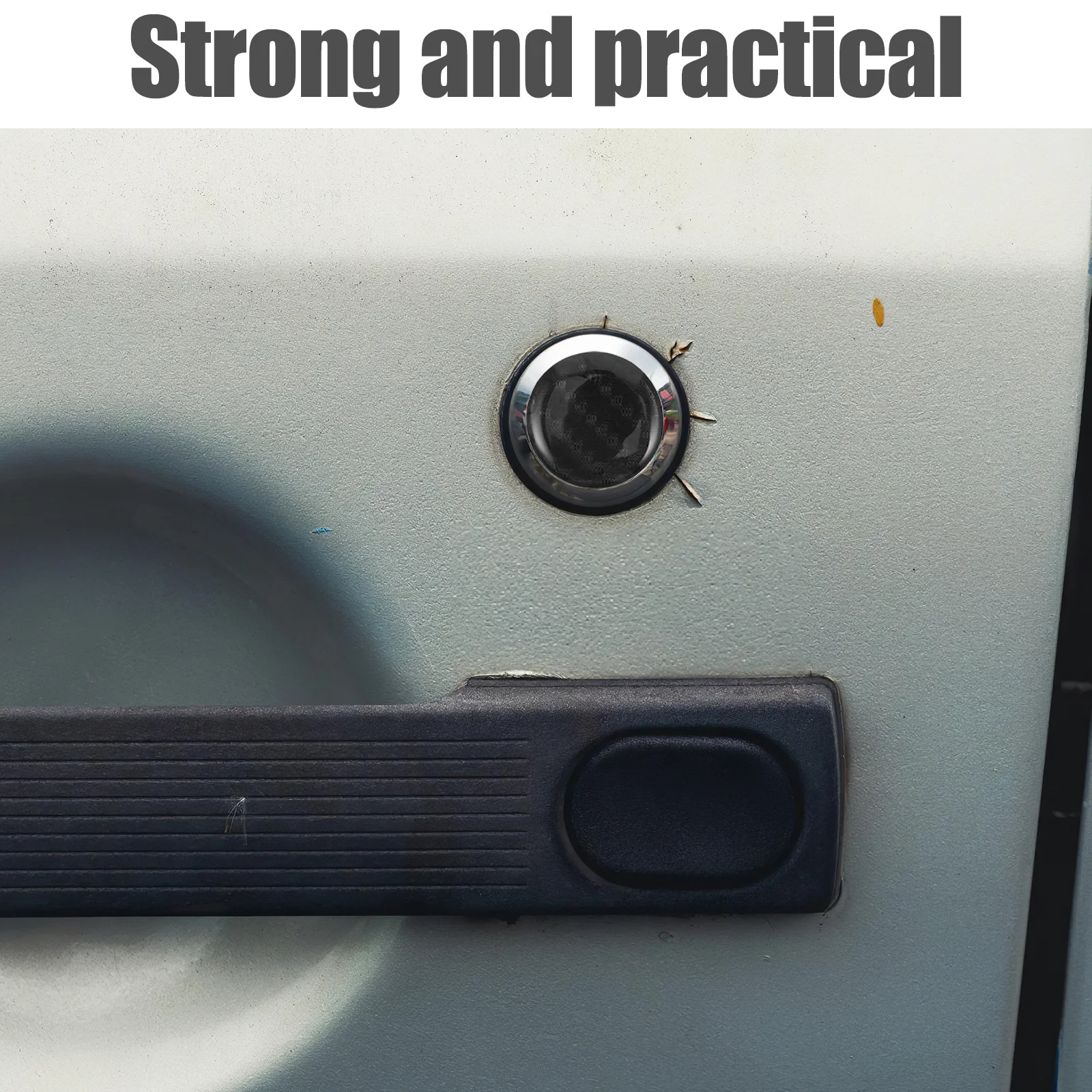 

4Pcs Automotive Keyhole Covers Sticker Scratch Resistant Keyhole Decoration Decal Protective Car Door Lock Trim for Car Exterior