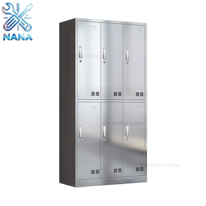 304 stainless steel locker, dust-free workshop, multi-door shoe cabinet, employee locker, food factory change wardrobe, dining