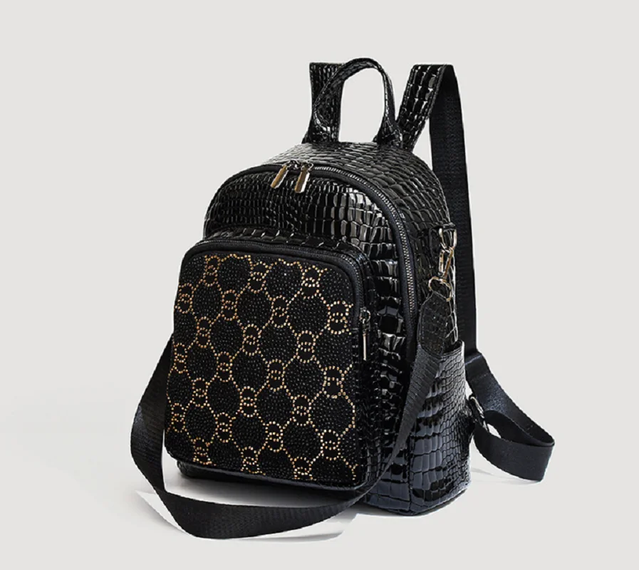 New Fashion Luxury High Quality Soft Leather Travel Backpacks Women's Large Capacity Double Shoulder Bags Laptop School Bag