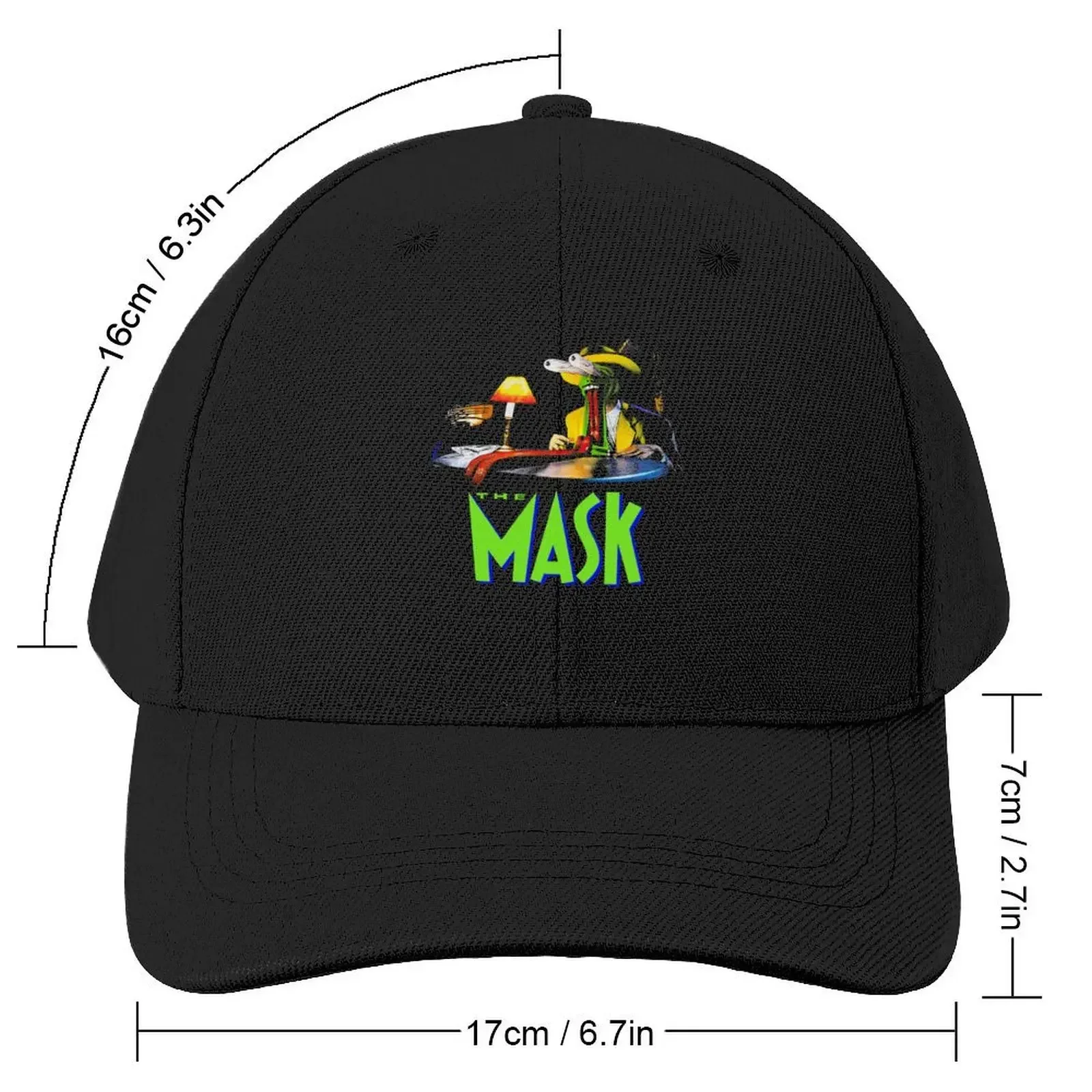 RETRO THE MASK, Jim Carrey Comedian, Jim Homage, The Truman Show Tees, Funny, Tribute Baseball Cap