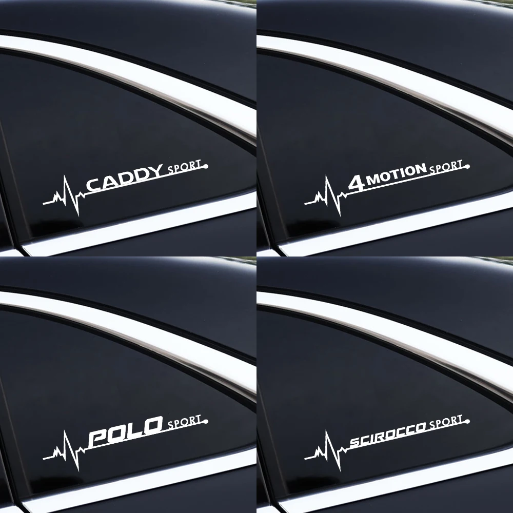 2 шт. ПВХ декоративная наклейка на боковое окно автомобиля для Volkswagen VW Passat Golf 6 8 Jetta Bora Polo Sagitar Tiguan GTI MK4 TSL TDI