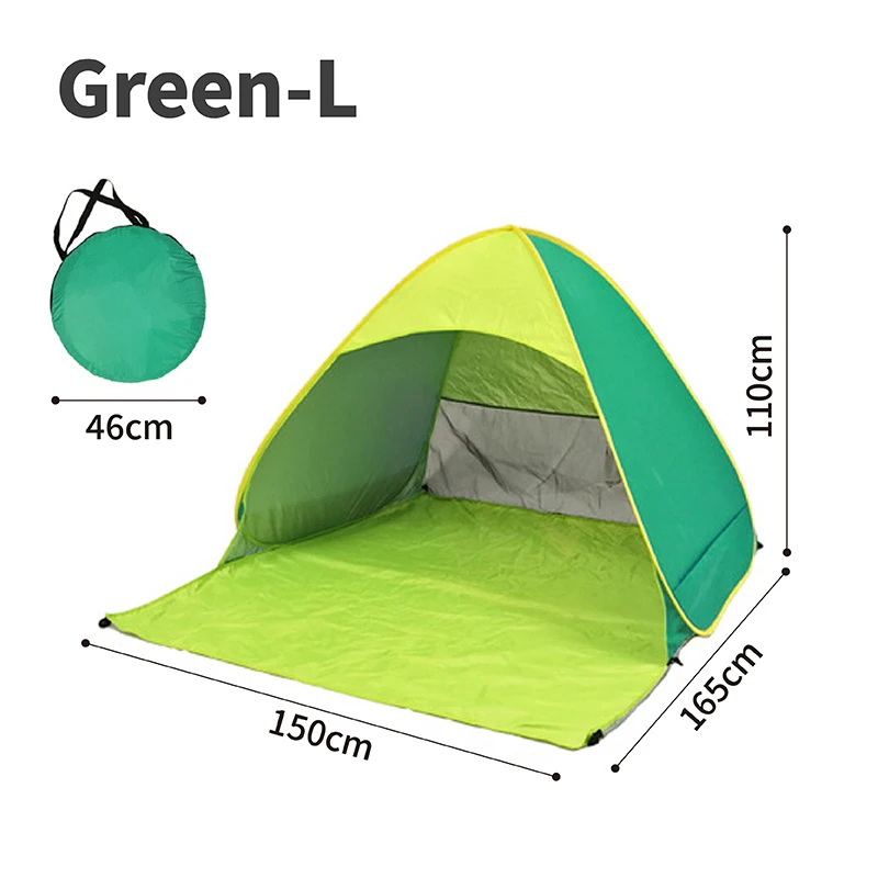 Potable Folding Easy Set up Beach Umbrella Sunshade UV Protection Sun Shelter Pop up Beach Tent with Carry Bag