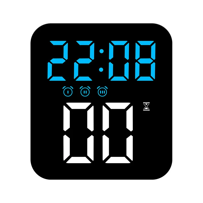 Digital LED Alarm Clock with Multiple Alarms and Three Brightness Settings Suitable for Office Bedroom and Living Room Use
