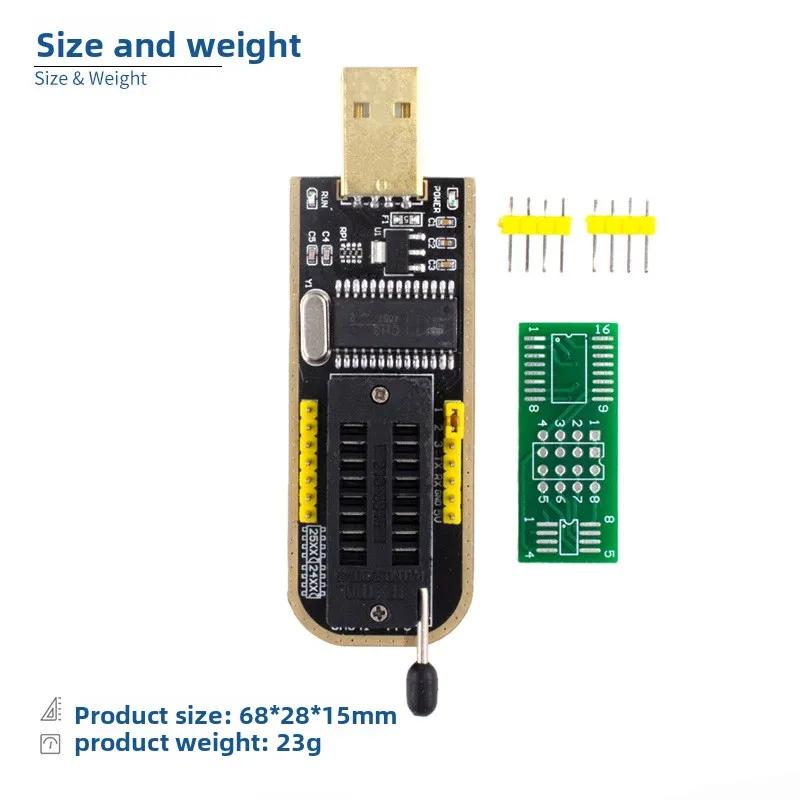 Gold CH341A Programmer USB BIOS FLASH 24 25 Router LCD Burner
