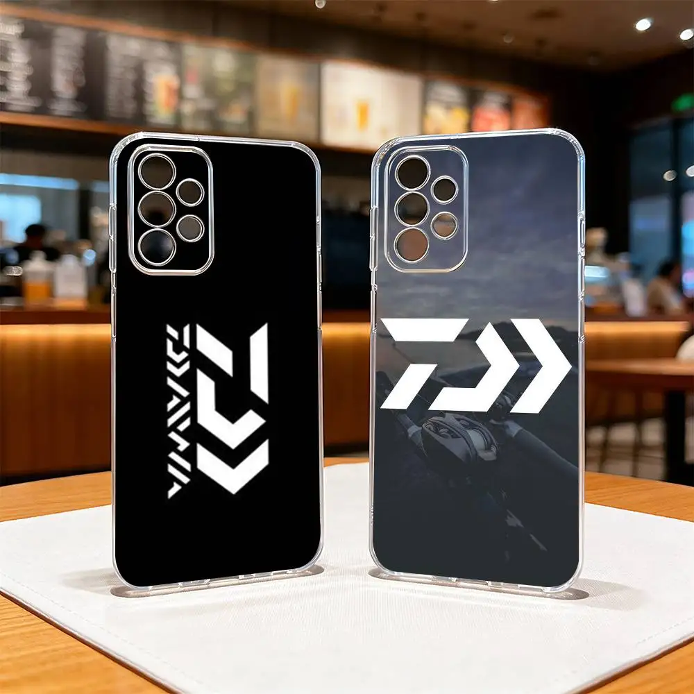 

D-DaiwaS Fishing-g Logo Phone Case For Samsung S25,S24,S21,S22,S23,S30,Ultra,S20,Plus,Fe Transparent Cover
