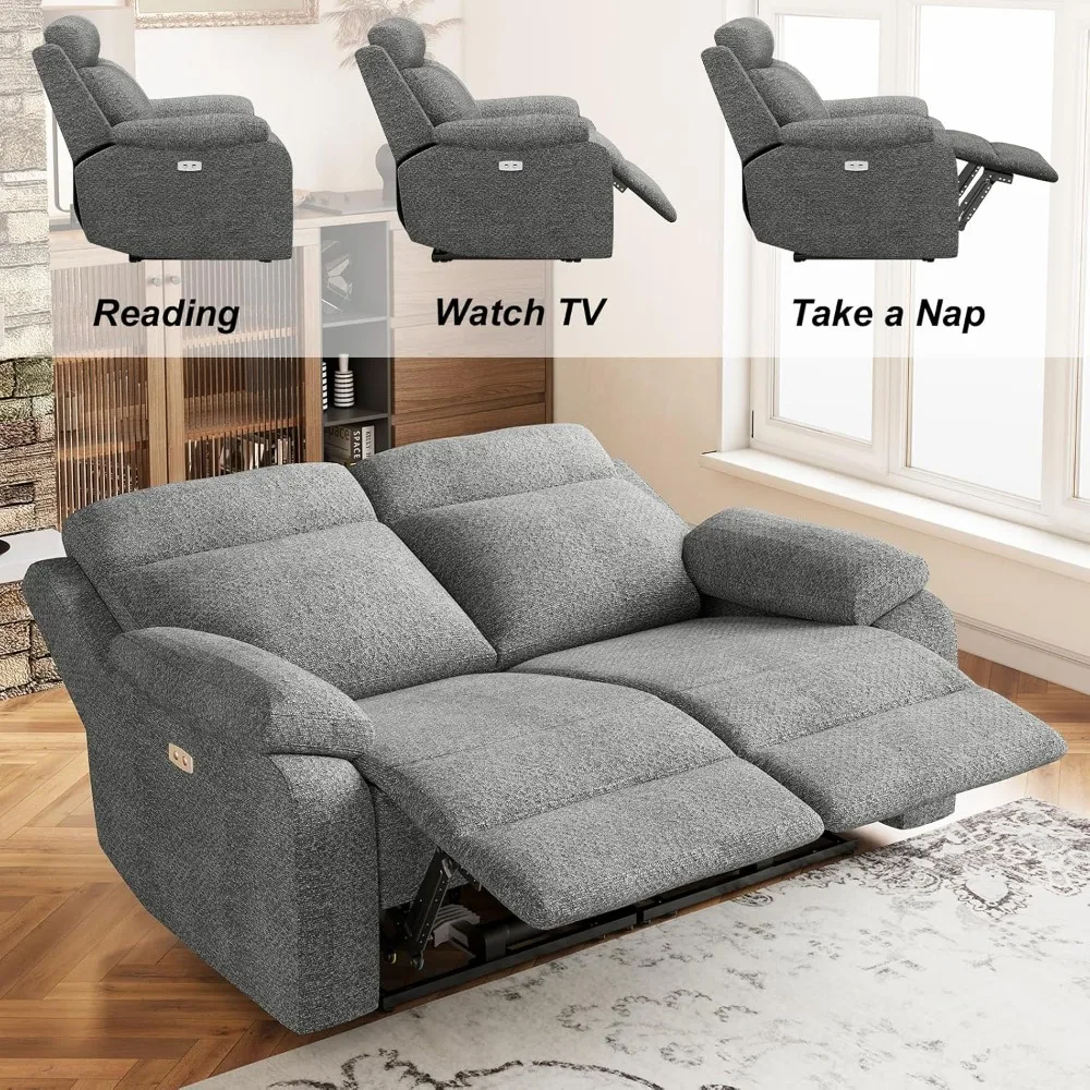 Reclinabile Loveseat di grande potenza per adulti. Divano reclinabile per Home Theater, comodo divano a due posti reclinabile per soggiorno