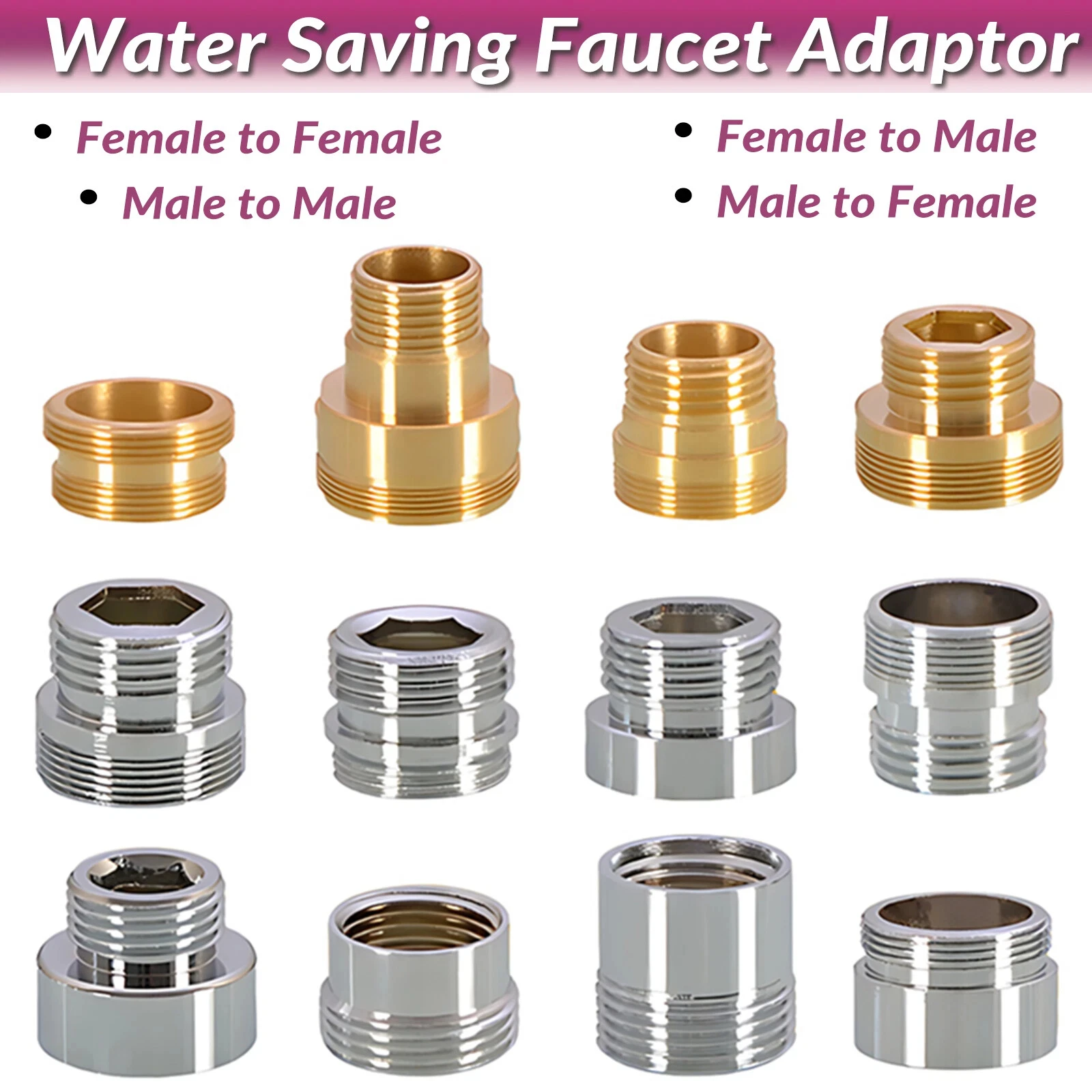 1~10Pcs 20/22/24mm  to 1/2