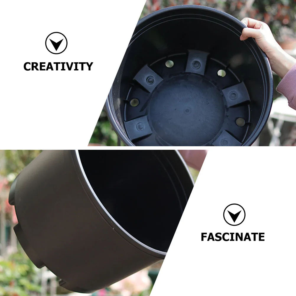 

Large Plastic Flower Pots Planters with Drainage Holes Durable Succulent Containers for Garden Yard