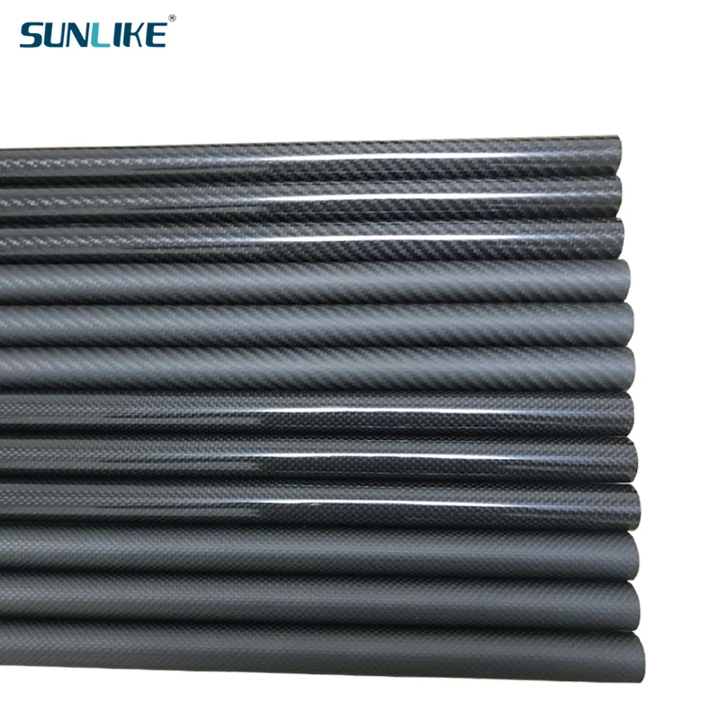 1 PCS Length 1000MM Carbon Fiber Tube Diameter 30mm 32mm 33mm 34mm 35mm 37mm For RC Model Aircraft Drone Accessories