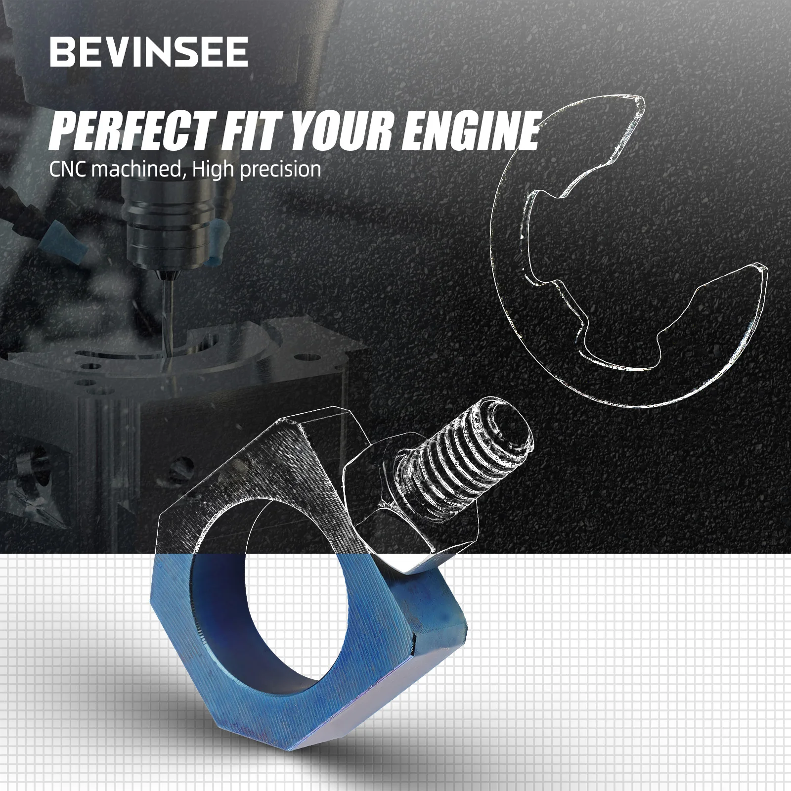 Baut Aktuator Aliran Variabel Turbo Paduan Titanium untuk Acura RDX K23A1 2007-2012 dengan Mesin 2300DO-VT.T, Aksesori Mobil