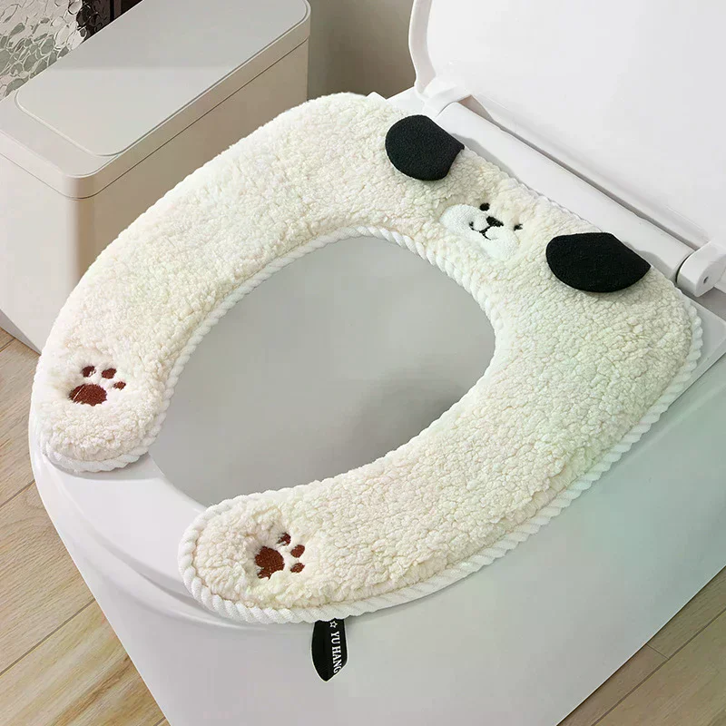 

Toilet Seat Cover, Household Thickened Toilet Seat Cover, Autumn And Winter Style Toilet Seat Gasket, Thickened Seat Cushion