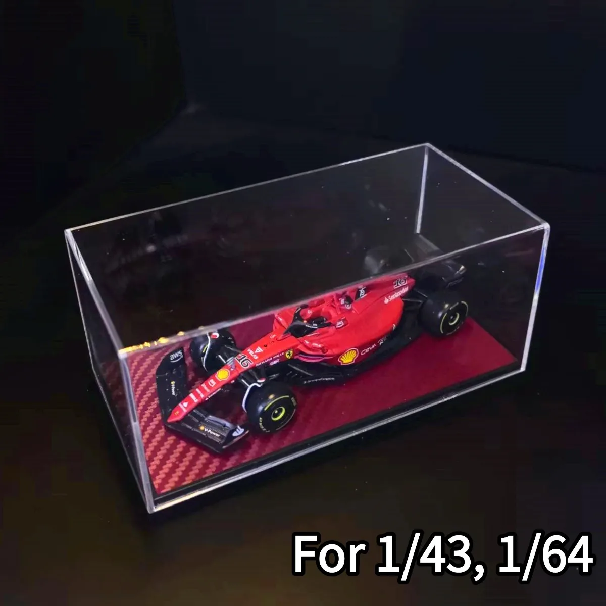 Acryl Display Box 5.8 "x2.8" voor Schaal 1:43 1:64 1:87 Auto Model Collectible Storage Case Figuur miniatuur DIY Gebouw Diorama