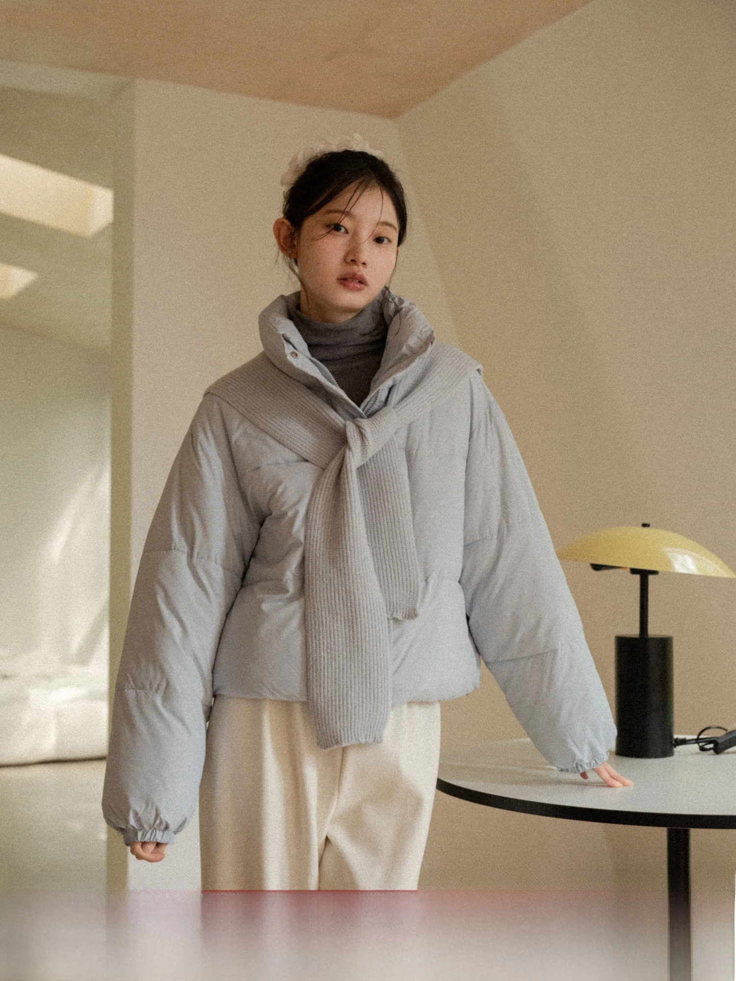 

Теплая хлопковая куртка для женщин, однотонная, нежная, свободного кроя, удобная, зимняя новинка, хлопковое пальто