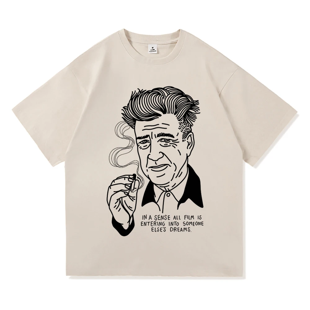 David Lynch T Shirt Summer Fashion Men Aesthetic Retro Graphic T-Shirt Unisex High Quality Casual Vintage Cotton Tees Shirts Top