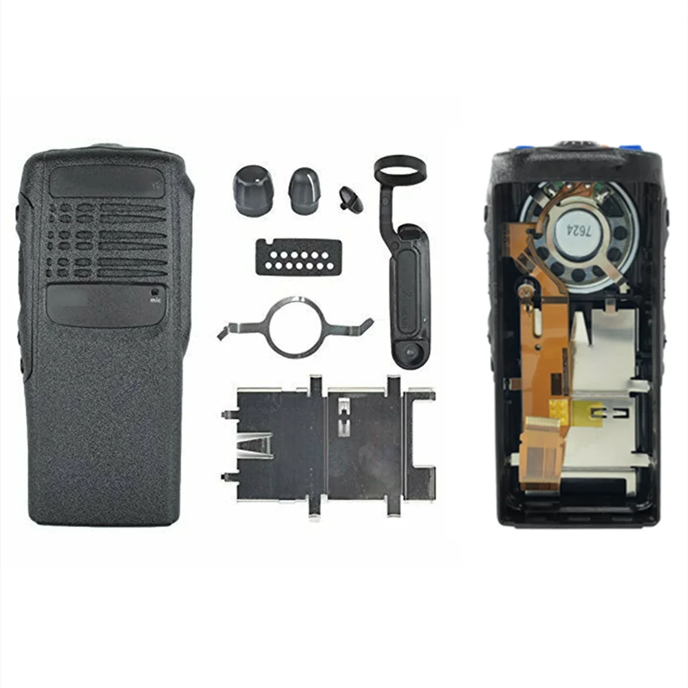 PMLN4216 carcasa frontal de repuesto para Walkie Talkie, funda con micrófono de altavoz para Radios bidireccionales HT750, GP340, GP328