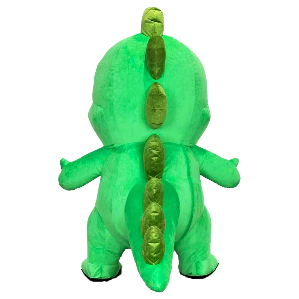 كارتون ديناصور قابل للنفخ زي التميمة موكب الكبار شخصية تأثيري عيد ميلاد عيد الهالوين مجموعة الحدث