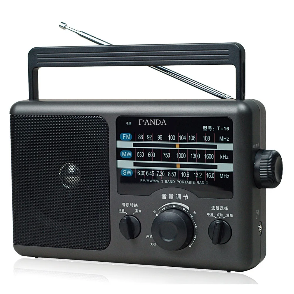 Radio AM FM Radio Transistor Short Wave Radio Powered by 3V Two Battery or Home, Large Knob, Suitable for Indoor and Outdoor Use