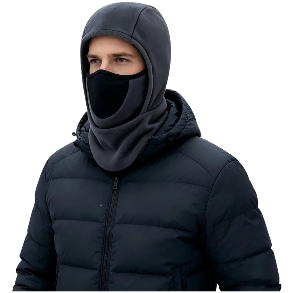 Windproof Thermal For Balaclava for Skiing Cycling Hiking Outdoor Winter Head Cover Unisex Polyester Fleece Hat