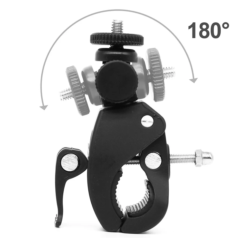 Fahrradlenker-Klemmhalterung 1/4 Schraube 180° Verstellbar Fahrradhalter für GoPro Insta360 DJI Action-Kamera LED-Licht 1/2/3/5/10 Stück – Detail 3