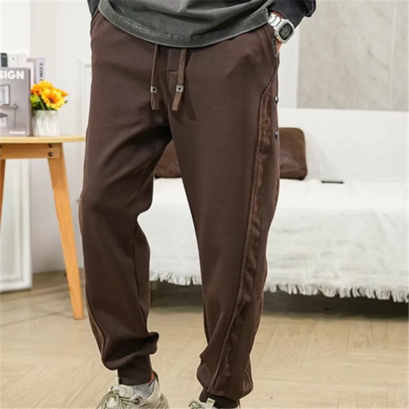 골프웨어 Męskie spodnie golfowe Winter Villus Keep Warm Thicken Golf Trousers Mężczyźni Casual Sport Workwear Pants Elastic Slim Splice Golf Pant