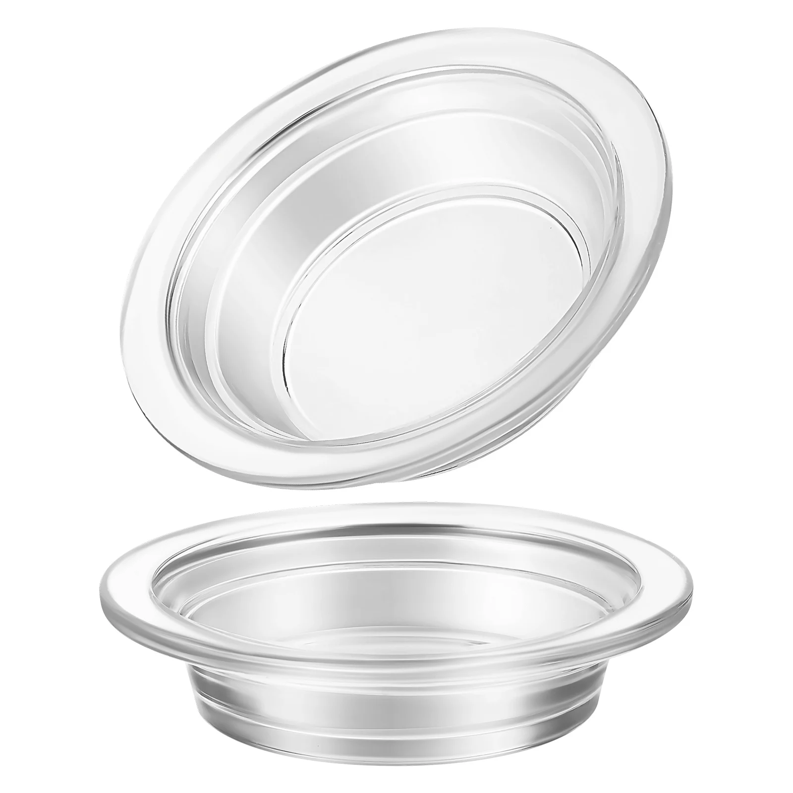 

2Pcs Essential Oil Glass Dish Transparent Wax Melt Warmer Dishes for Aromatherapy Heater Reusable Fragrance Warmer Liner Plate