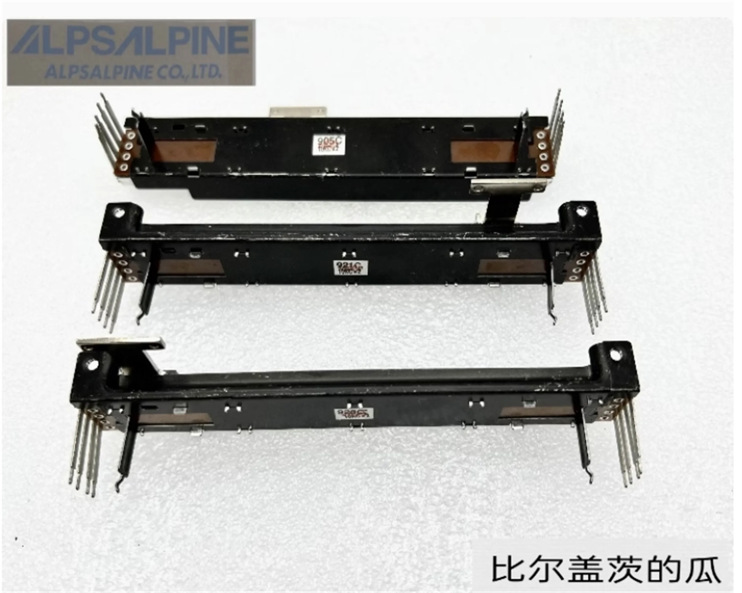 1 PCS ALPS Alpine 128mm stroke 100mm dual direct sliding potentiometer C10K × 2-axis 10mm T-axis 8-pin
