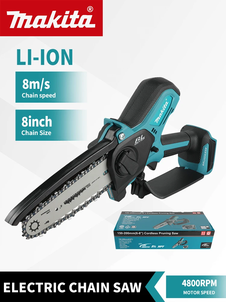 Makita 18V draadloze kettingzaag voor houtbewerking met kleine draagbare elektrische 6-inch houtzaagzall mini draagbare kettingzaag - afbeelding 2
