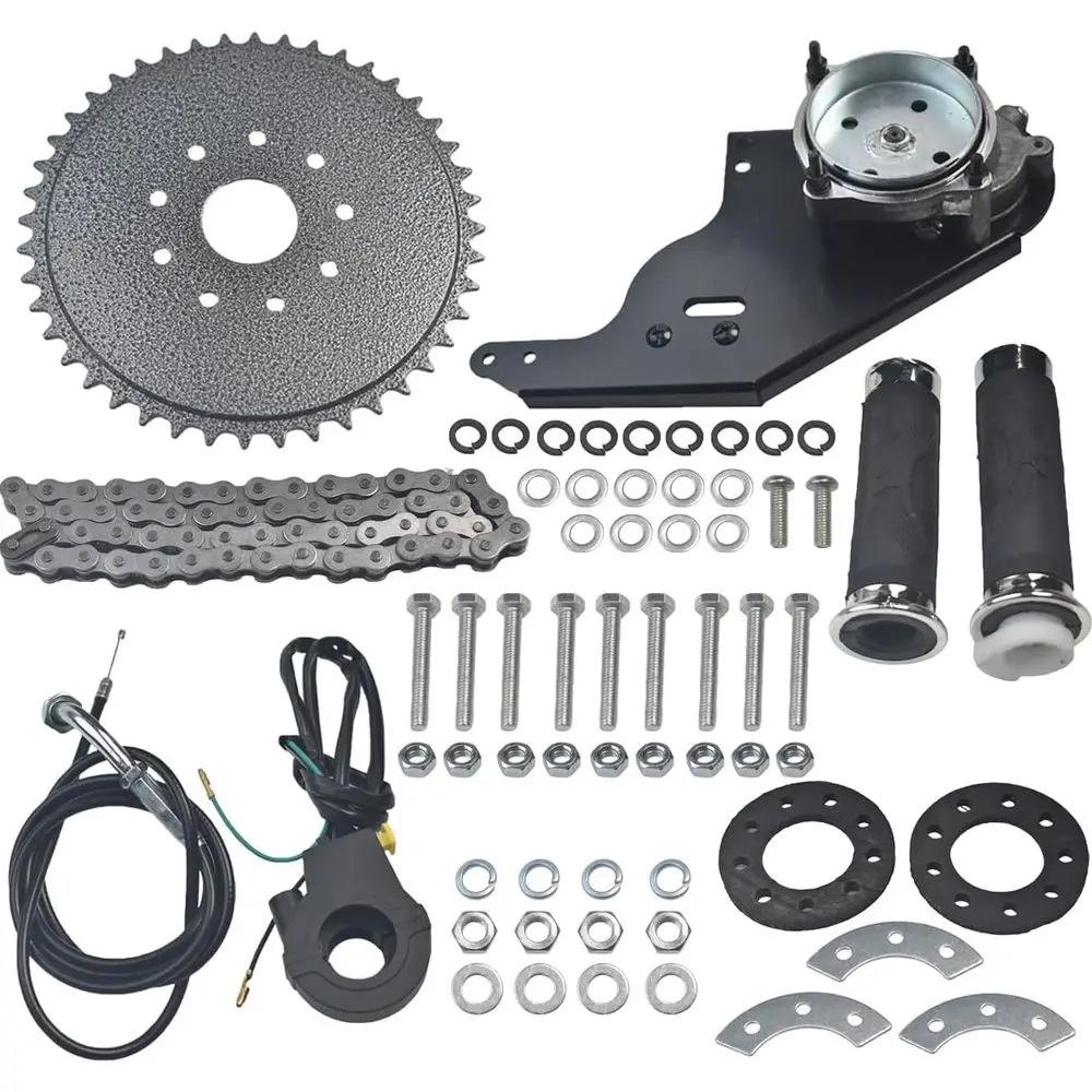 

42cc 4-Stroke Rear-Wheel Side Mount Kit for 47cc 49cc GX35 Gas Motorized Bicycle Bike