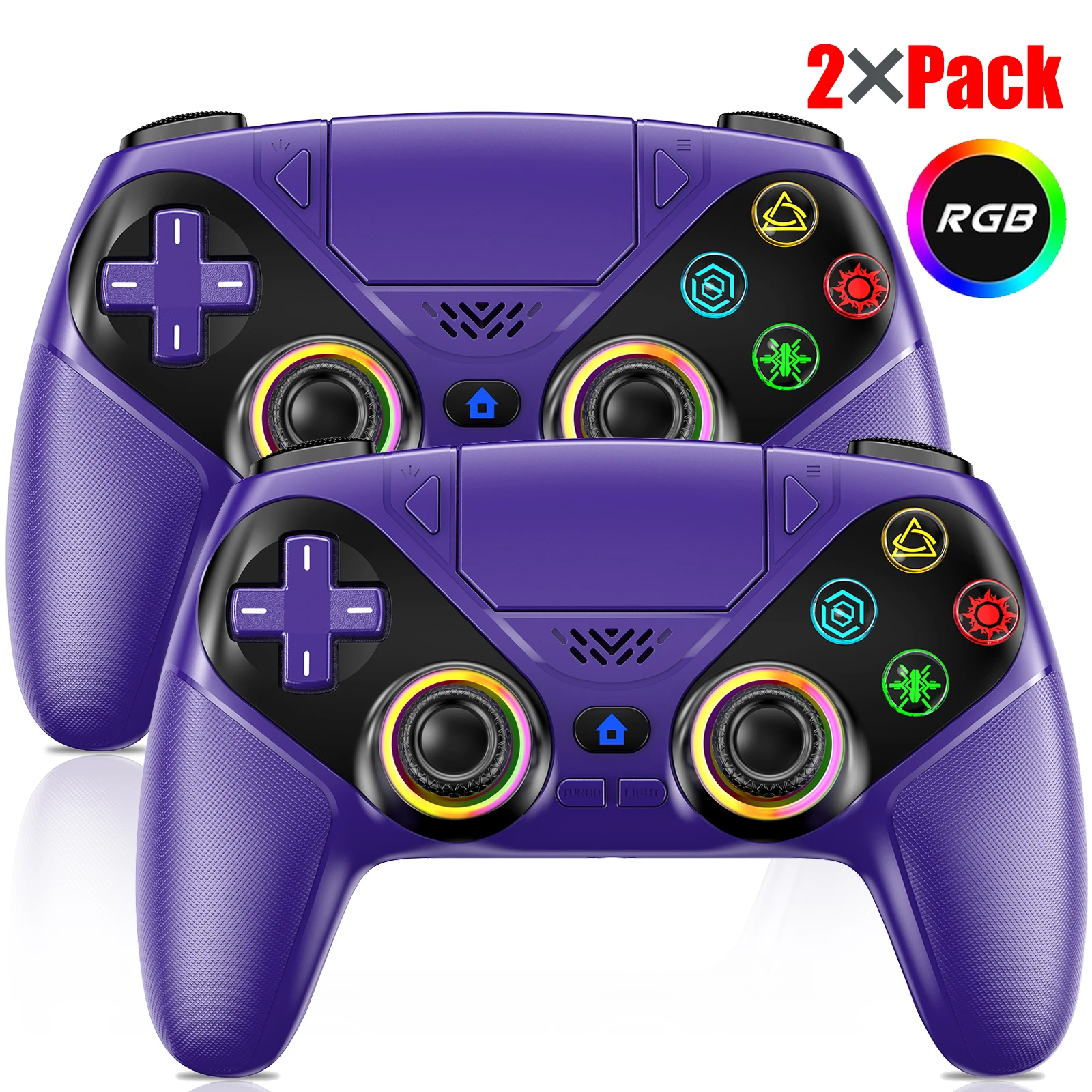 Controller voor Playstation 5 PS5/PS5 Pro/Slim/PC Gamepads met Hall Effect RGB draadloze gamecontroller joystick Marco/Turbo programma
