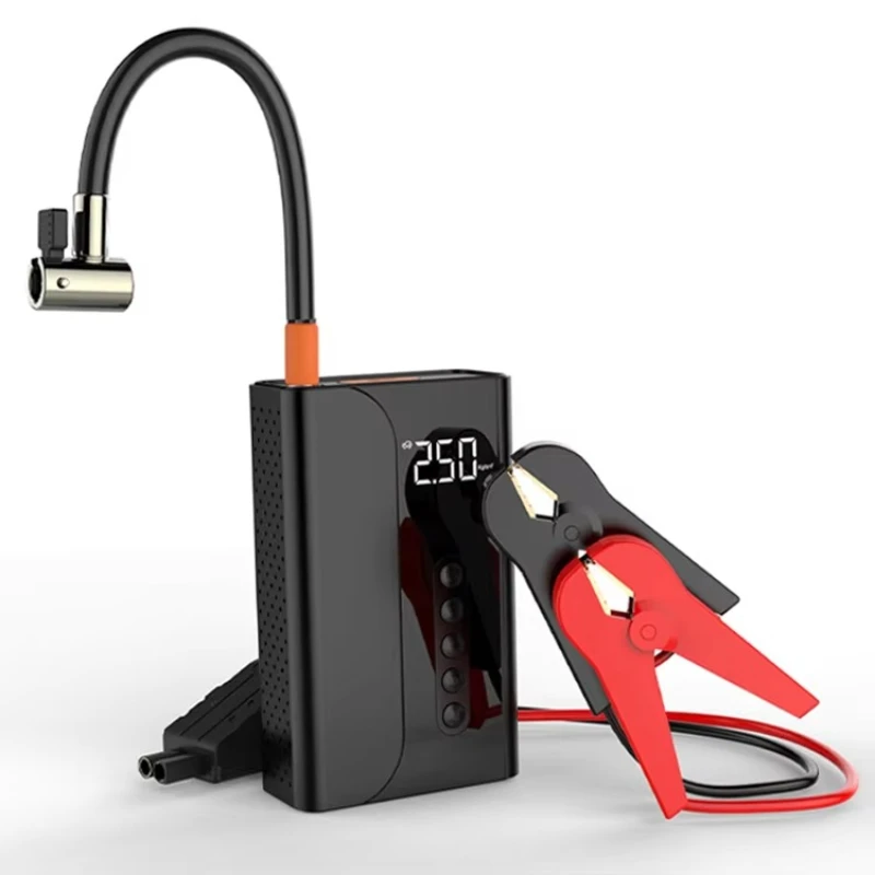 

Jump Starter with Air Compressor 12V Car Jump Starter Electric Inflator Pump Emergency Tools 150Psi Tire Inflators Fast Inflator