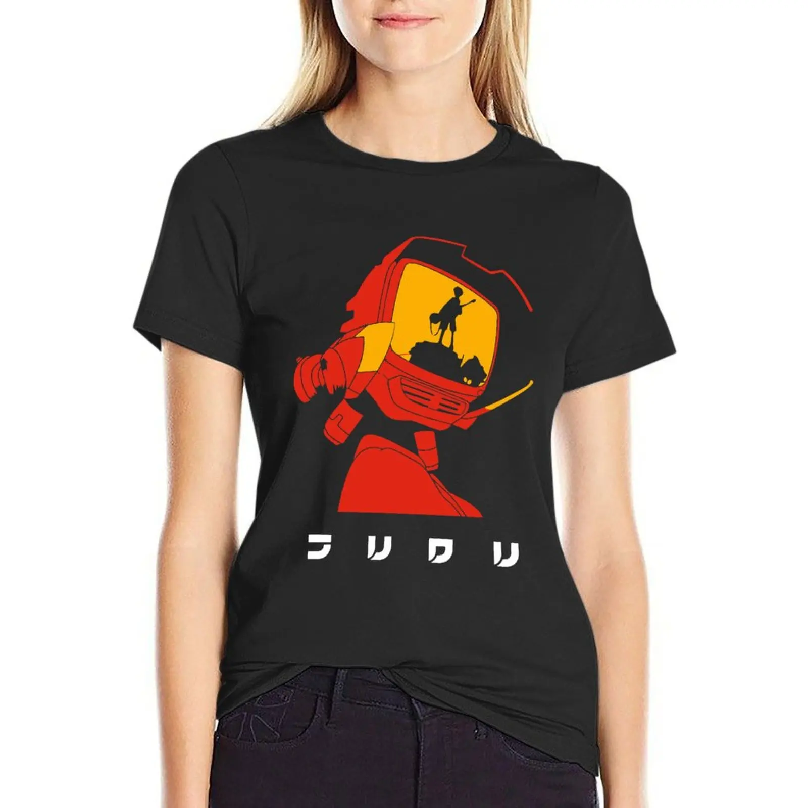 

FLCL Canti T-Shirt customs Blouse plus size t shirts for Women loose fit