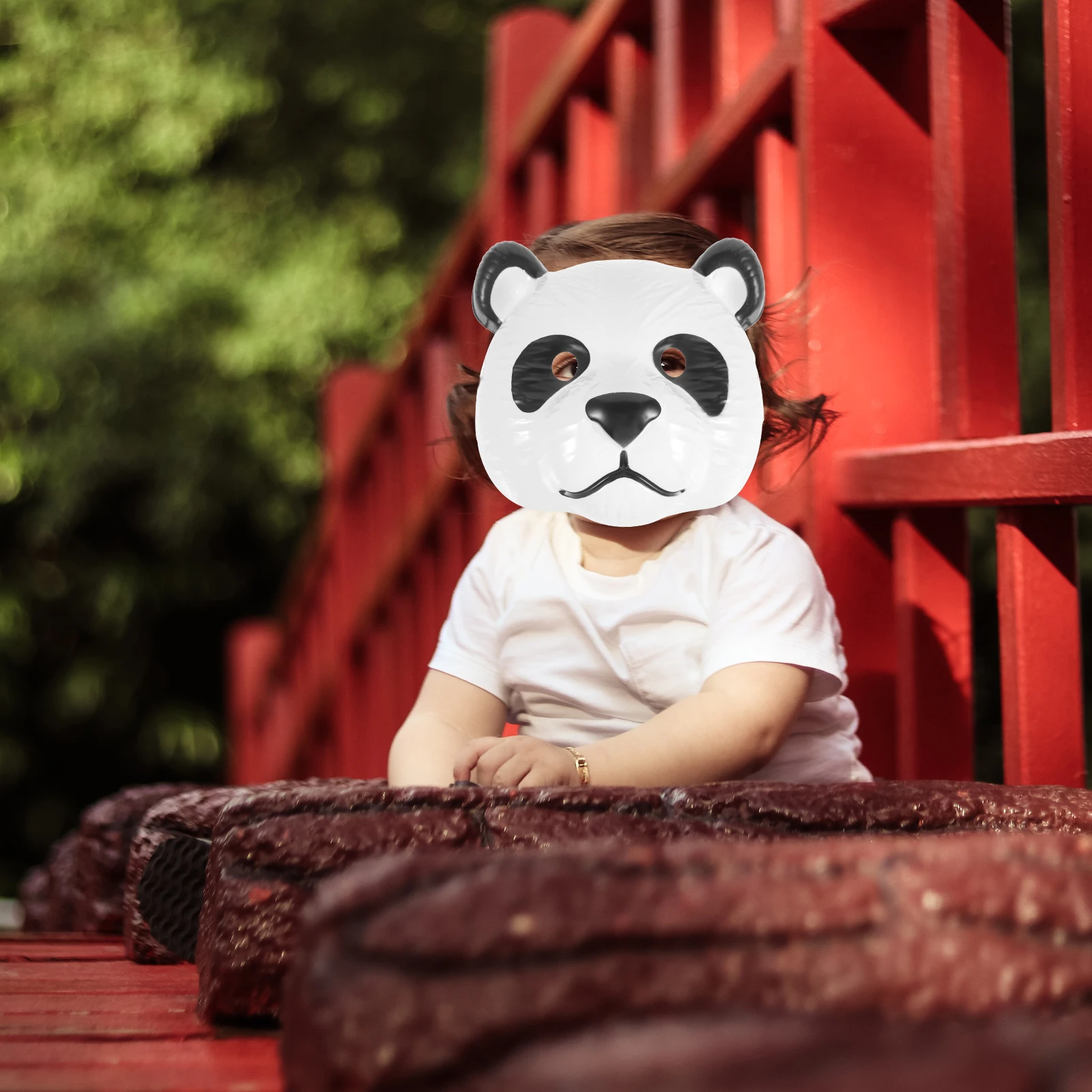 

Panda Mask Party Accessory Paper Material Reusable Animal Mask Halloween Costume Cosplay Decor Cosplay Animal Masks