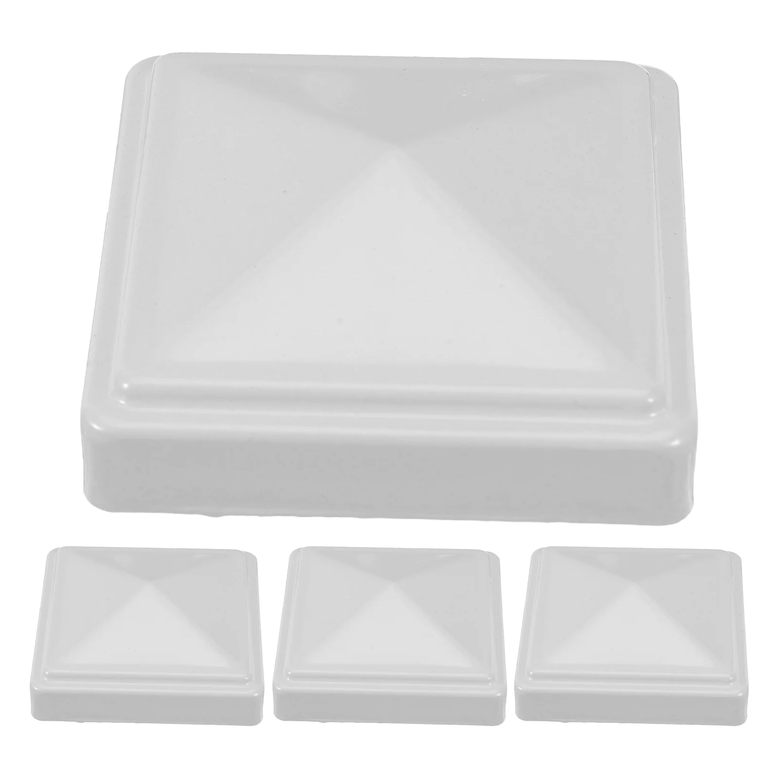 4 قطعة قبعات عمود السياج وأشار مربع الحديد مانعة لتسرب الماء بوابة الزخرفية آخر تركيبات سياج درابزين نهاية يغطي يناسب أنابيب 80 مللي متر