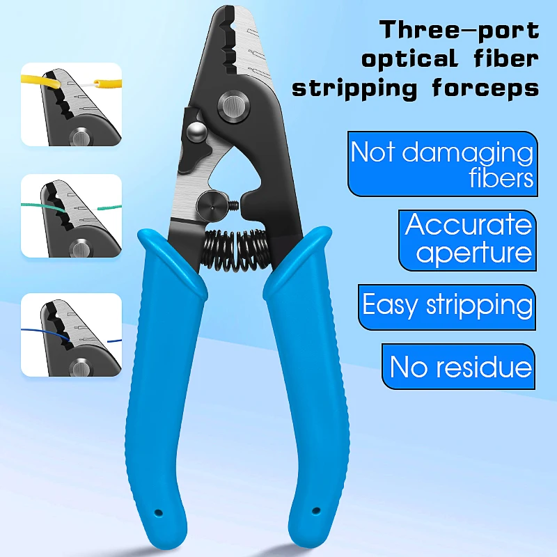 VCFS-33 Three-port Fiber Optical Stripper/ Pliers/ Wire strippers FTTH Tools Optical Fiber Stripping Pliers