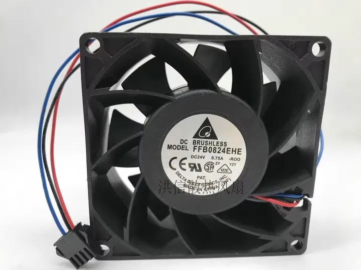 

Бесплатная доставка, оригинальный FFB0824EHE 8038 24 В 0,75 А 8 см, двойной шар, инверторный вентилятор с большим объемом воздуха