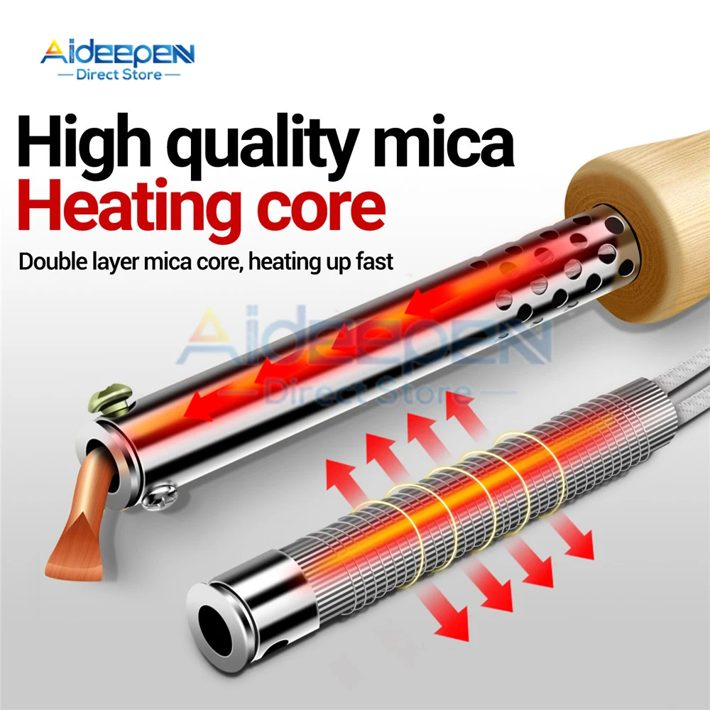 Soldering Iron Non Adjustable Temperature Electric Solder Iron Rework Station Mini Handle Heat Pencil Welding Repair Tools 60W
