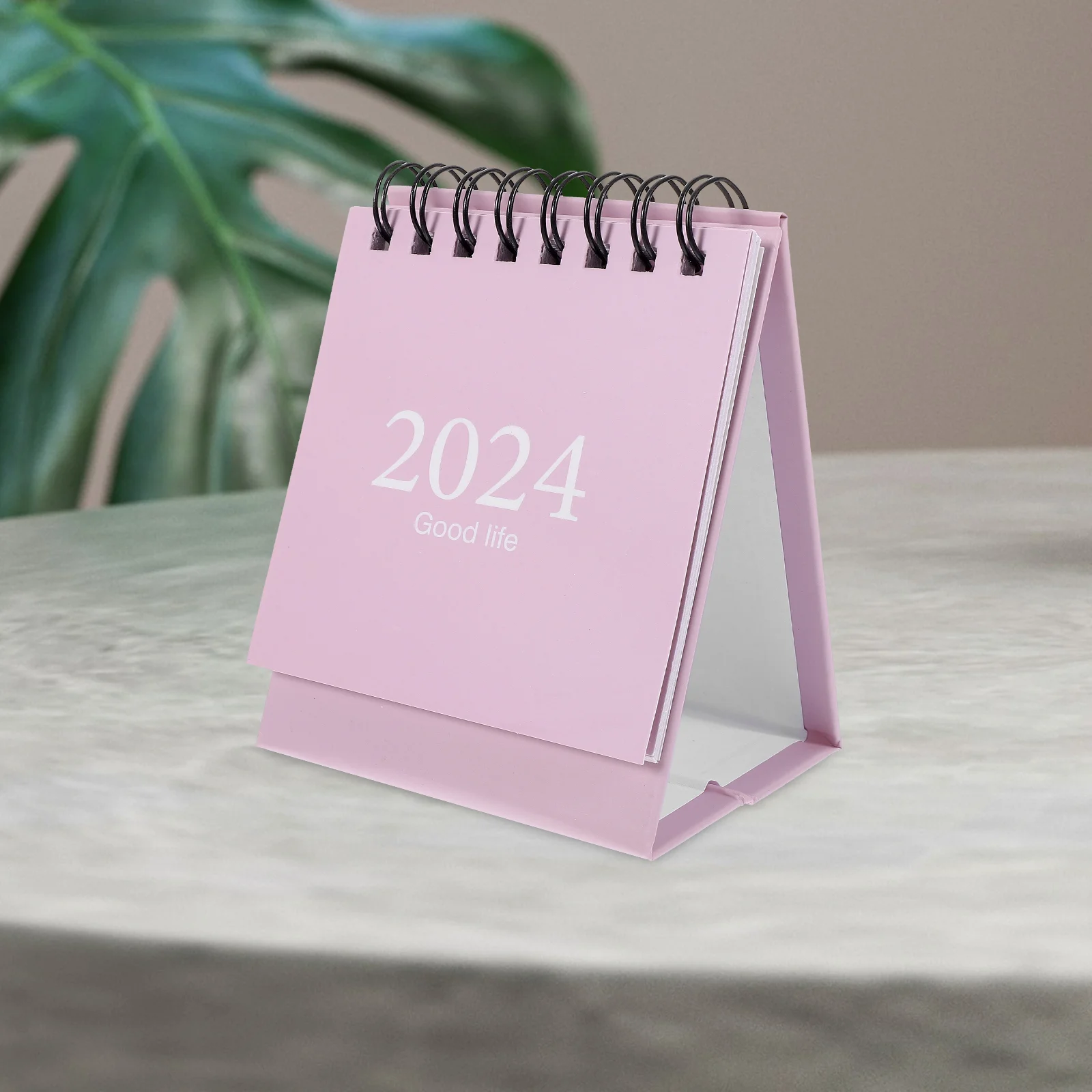 2024 Mini Simple English Desk Calendar Desktop Ornament Decorative Monthly Ornaments
