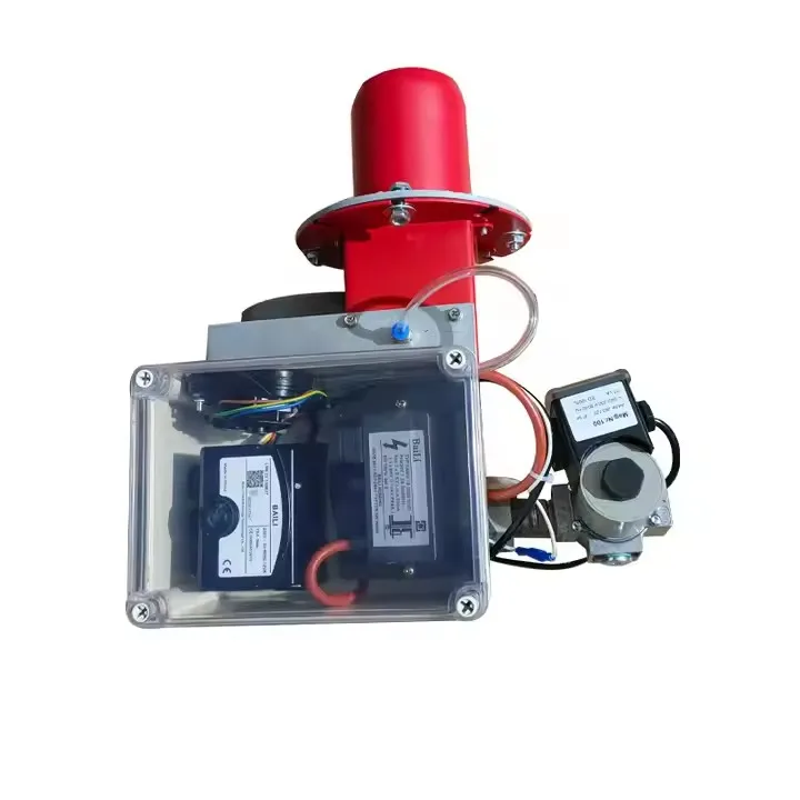 Compact 11-55kW Gas Burner Kit - Natural Gas/LPG Flame With Solenoid Valve For Small-Sized Boilers & Plants