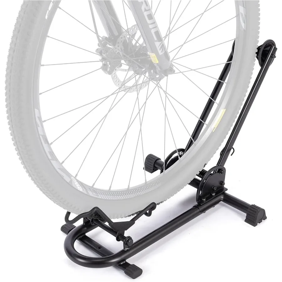 

Напольная подставка для велосипеда в помещении для гаража или домашнего использования. Прочная стойка для хранения велосипедов с регулируемой рамой для хранения 2629. Горная и Roa.