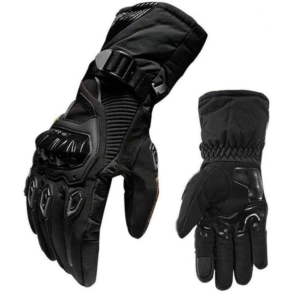 

Синие теплые зимние мотоциклетные перчатки для верховой езды на открытом воздухе, спортивные, водонепроницаемые и теплые велосипедные перчатки Four Seasons