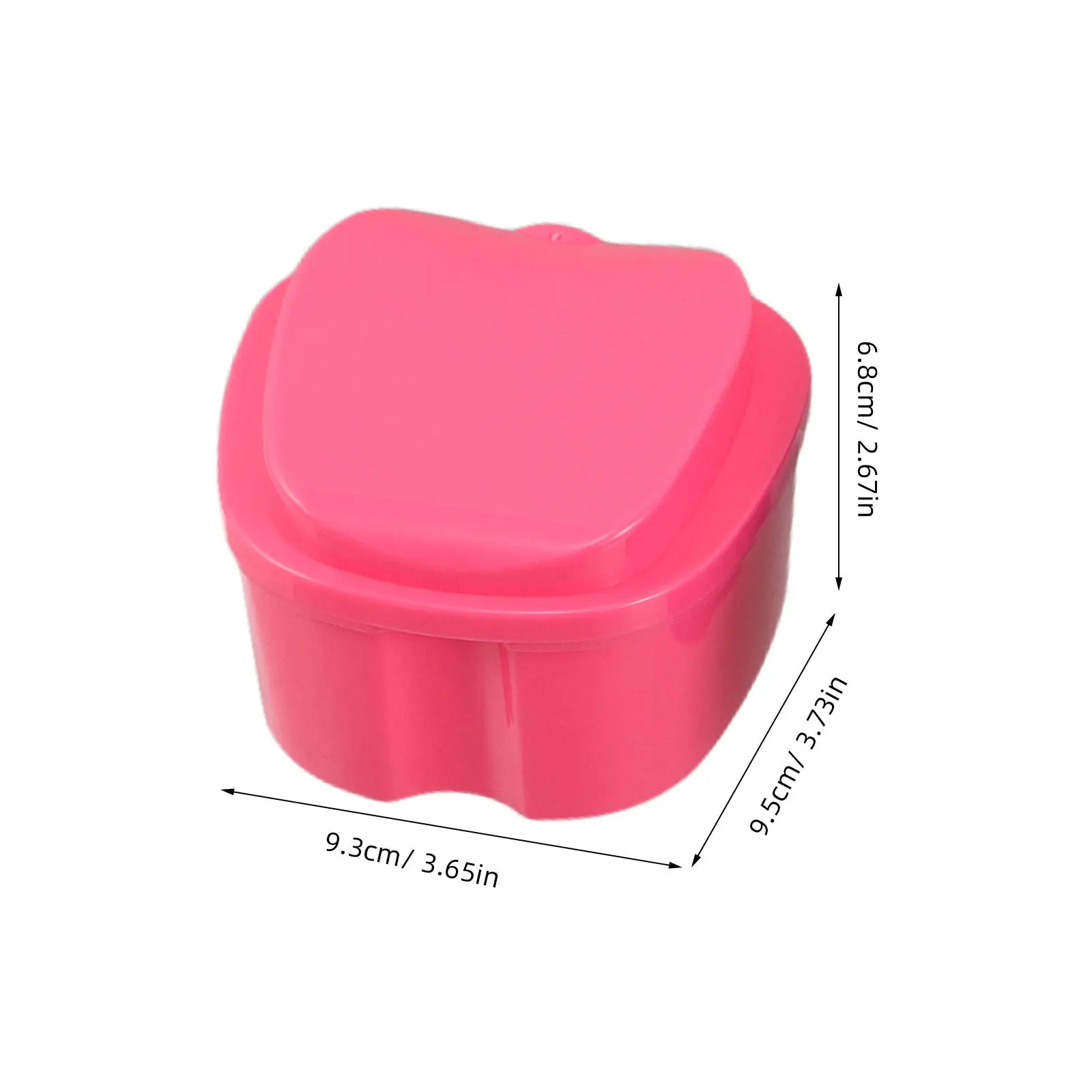 8Pcs Compact Denture Soaking Container Leakproof Denture Holder Case with Dedicated Soaking Area for Mouth Guard Braces Retainer