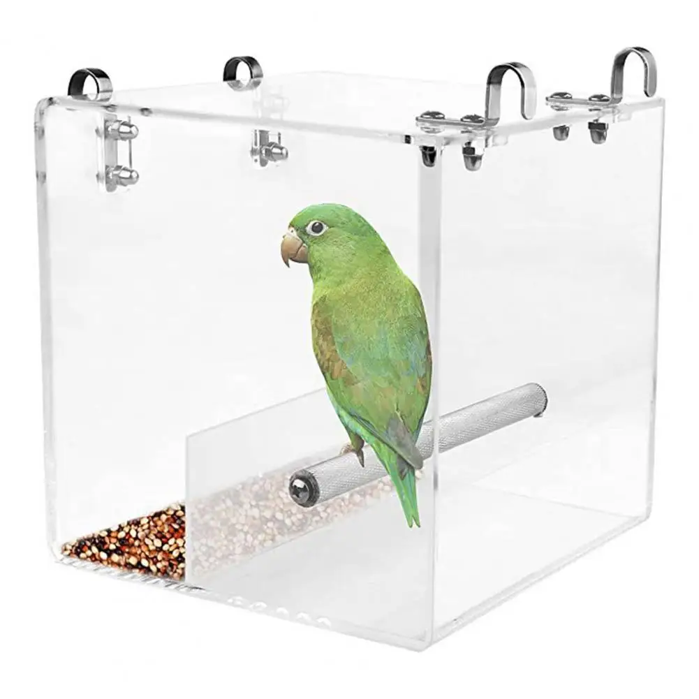 Bird Feeder with Large Capacity Large Capacity Bird Feeder Spacious Mess-free Design with Easy Food for No for Multiple