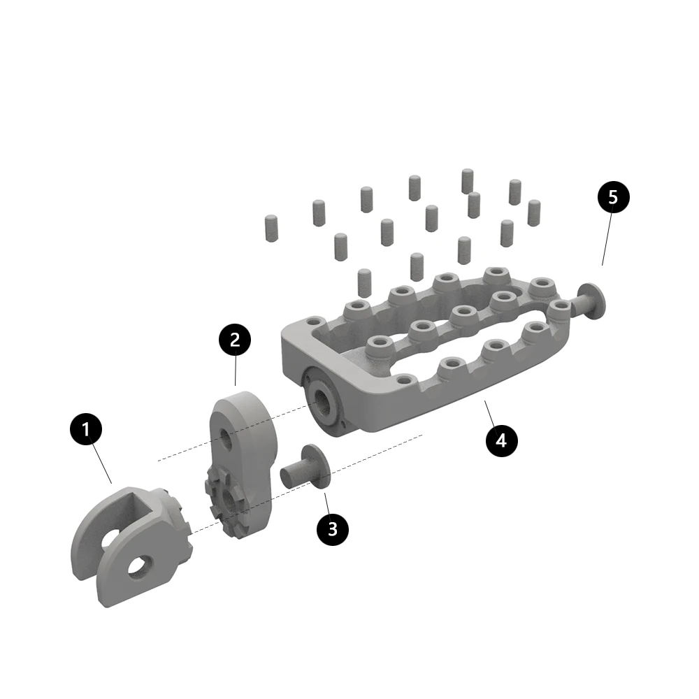 

Motorcycle Accessories For KAWASAKI KLX250R KLX250 KLX25 KLX250S KLX250SF KLX300R KLX650 KLR650 Foot Pegs Pedals Rests Footrest