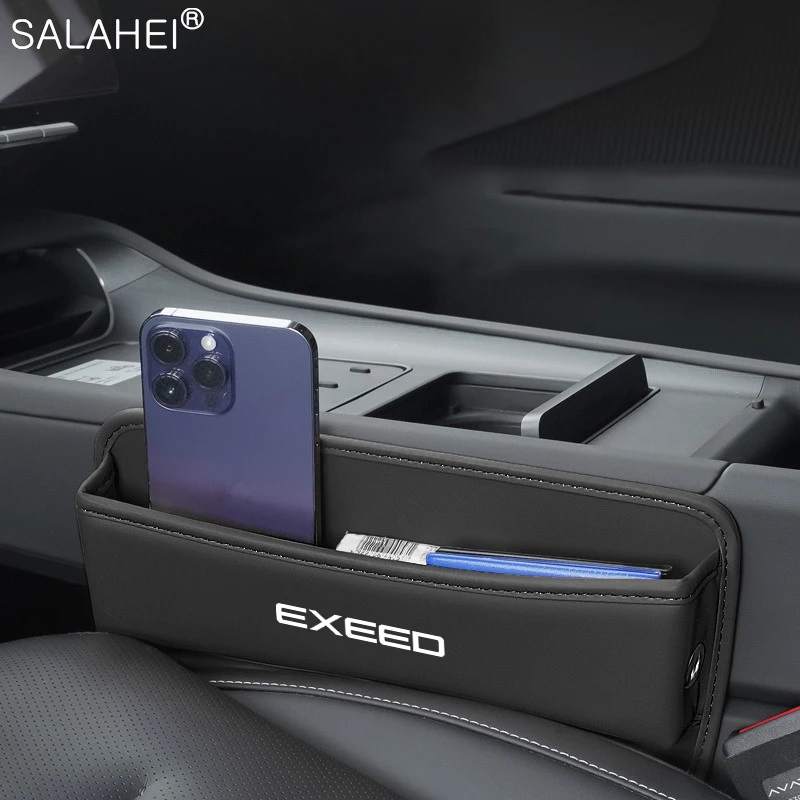 

Leather Car Seat Gap Organizer Console Crevice Filler Side Storage Box For Chery Tiggo 4 5X 7 Pro 8 Exeed Txl Tx Lx Accessories